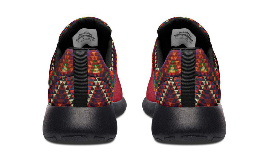 Triangles Pattern Red