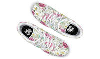 Stitch Butterfly And Flowers White