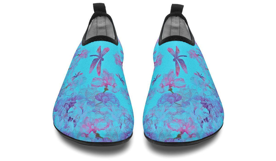 Warm Flowers And Dragonfly