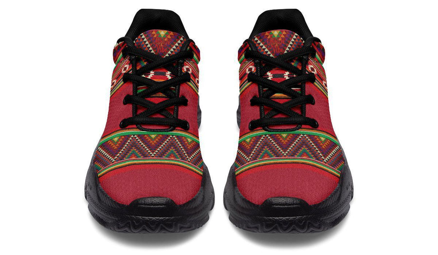 Triangles Pattern Red