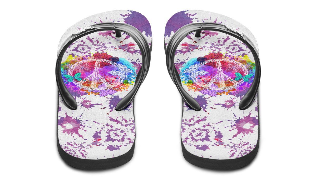 Colorful Peace And Butterflies