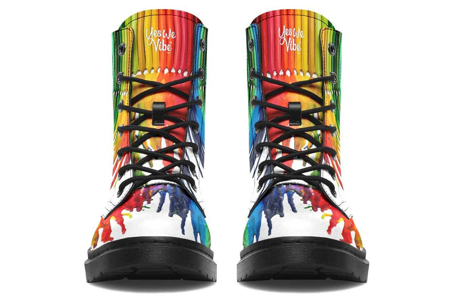 Melted Crayon Rainbow