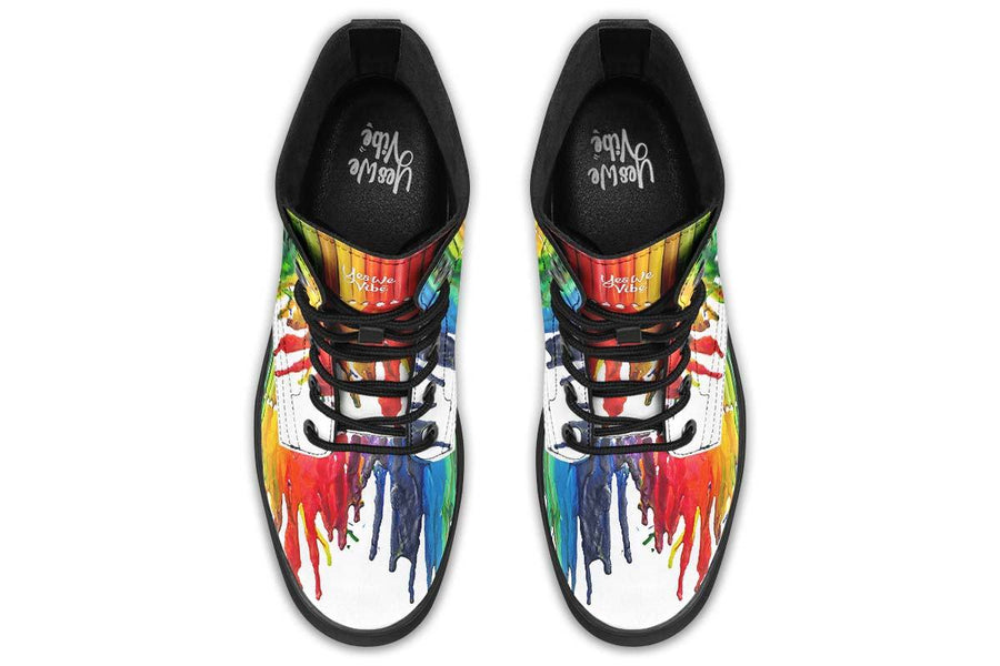 Melted Crayon Rainbow