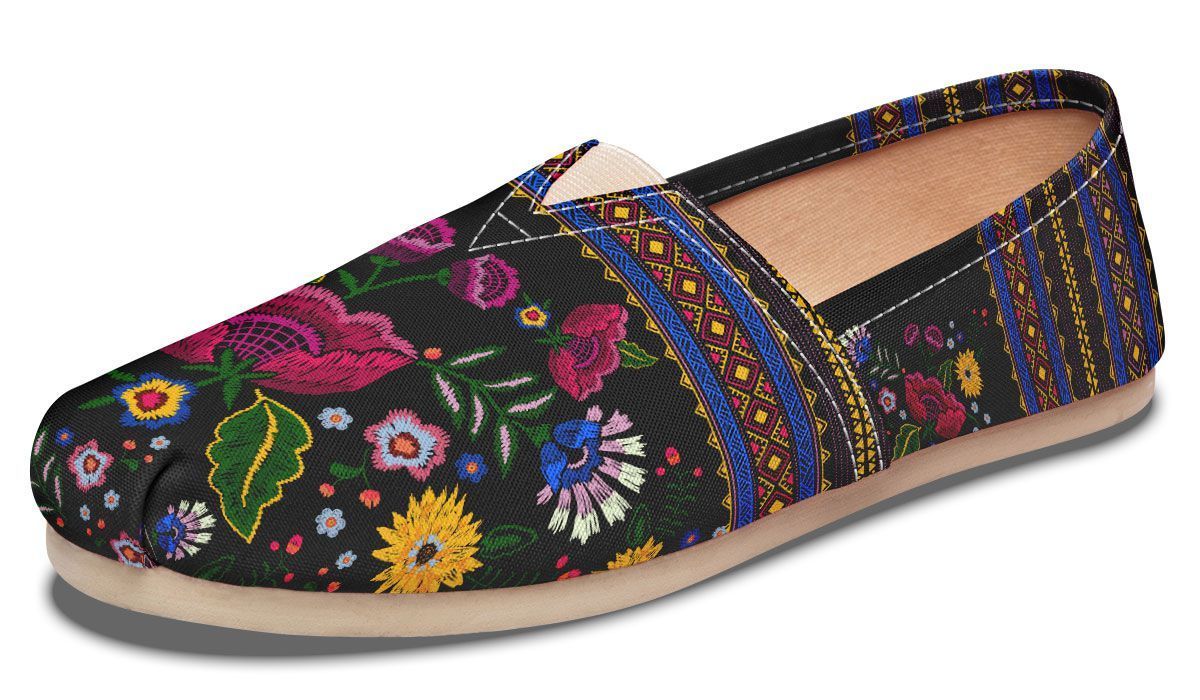 Boho Colorful Flower Embroidery