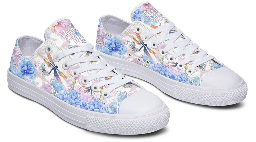 Flowers And Dragonfly