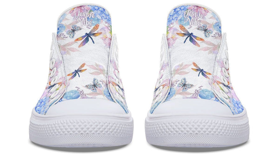 Flowers And Dragonfly