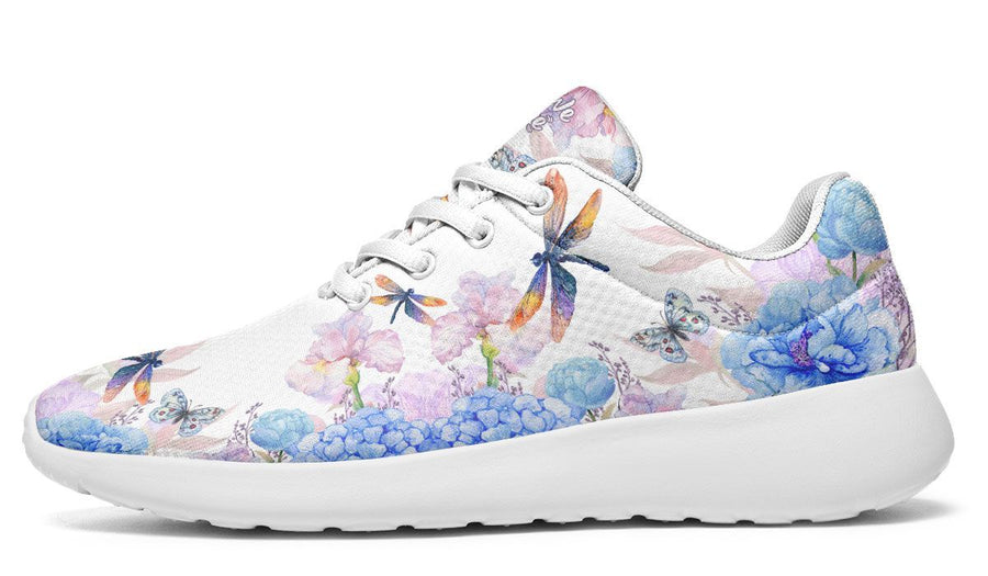 Flowers And Dragonfly