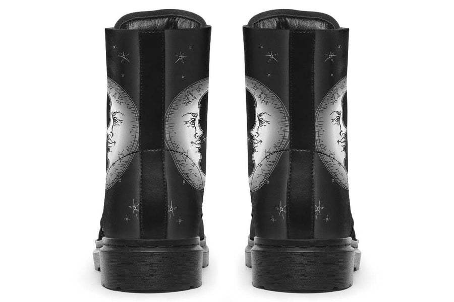 Black And White Sparkling Sun And Moon