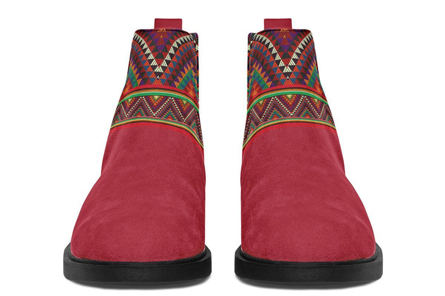 Triangles Pattern Red