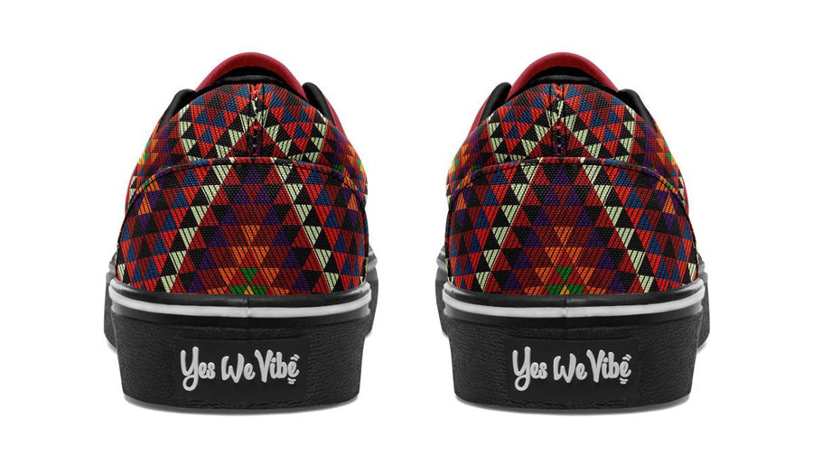 Triangles Pattern Red