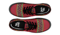 Triangles Pattern Red
