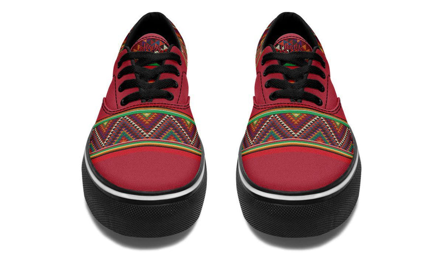 Triangles Pattern Red