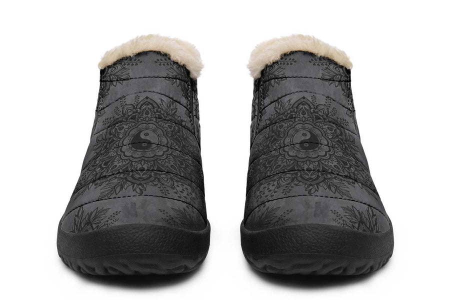 Yin Yang Mandala Grey