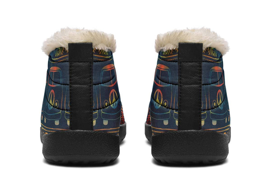 Abstract Color Hippie Bus